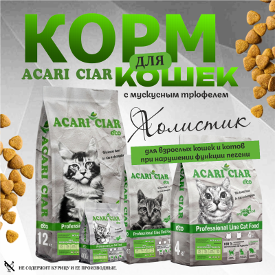 Корм Вет А `Кэт ПХН